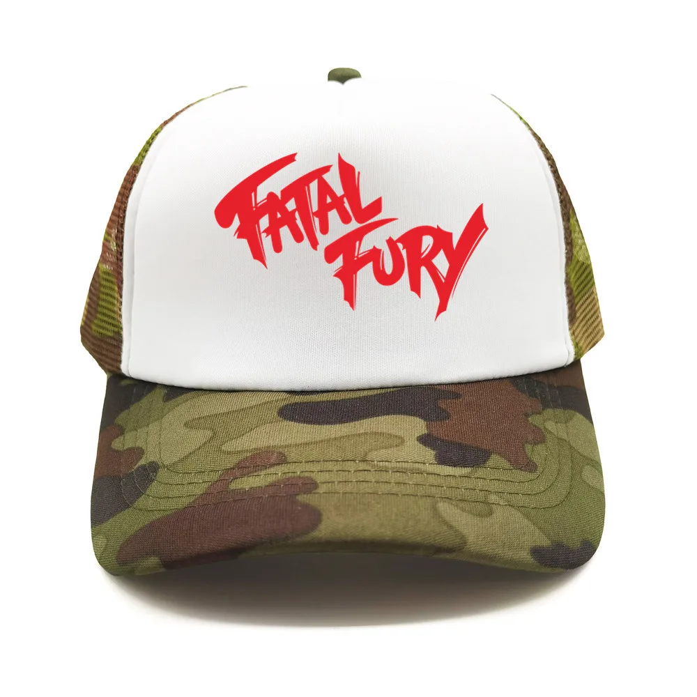 Game KOF Fatal Fury Terry Bogard Trucker Cap Cool Men Cool Hat King of Fighters Fatal Fury Baseball Caps Gift Hat MZ-452