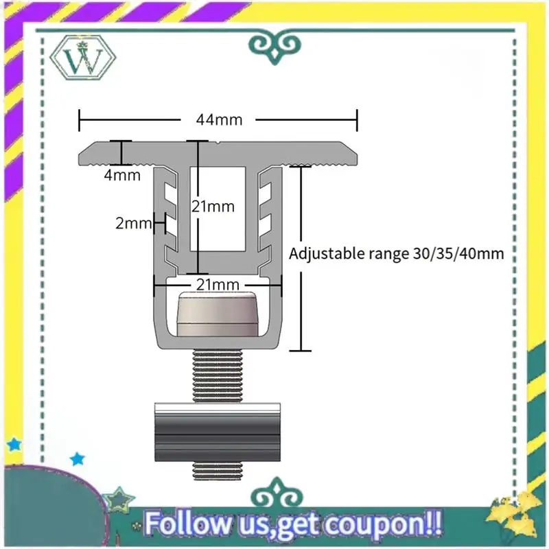 NEW 10PCS Solar Panel Mounting Bracket Kit Adjustable 30/35/40Mm Fixing Clamp Solar Panel Mount Bracket