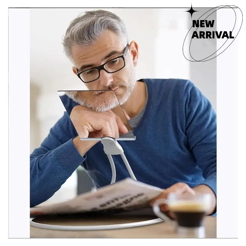 Vergrootglas Verstelbare nekkleding Vergrootglas Vierkant Afneembaar Handheld Boekpagina Leesvergrootglas voor senioren