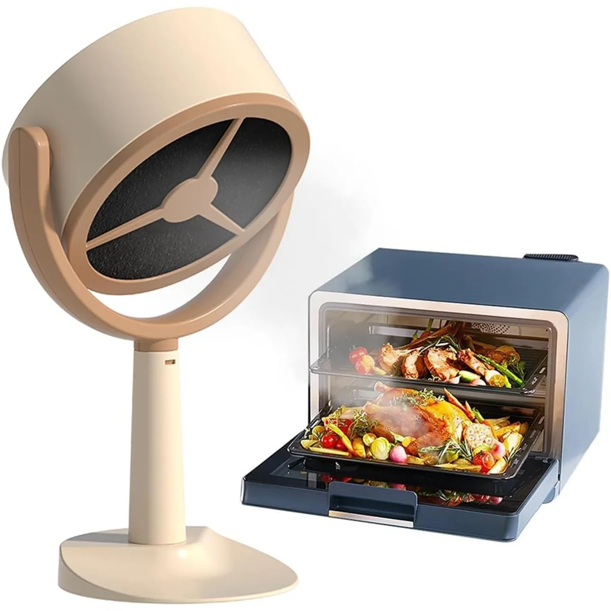 tudung jangkauan portabel Tudung Kisaran Desktop, Tudung Kisaran Portabel dengan 2 Kecepatan