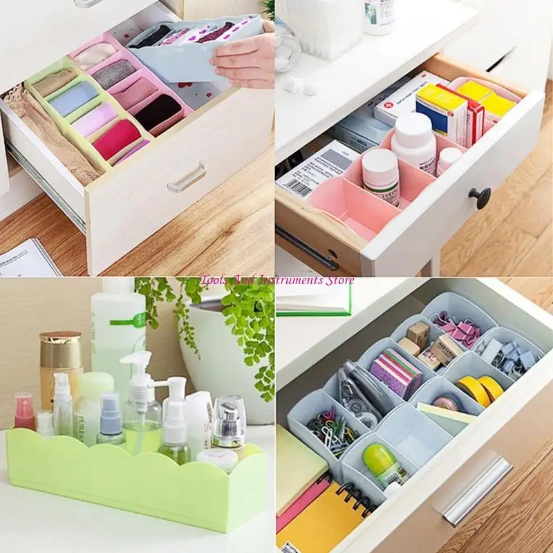 Организатор хранения Boxunderwear Bras Ties Dest Desk Nock Sock Closet 5 Cell Plastic C7AC