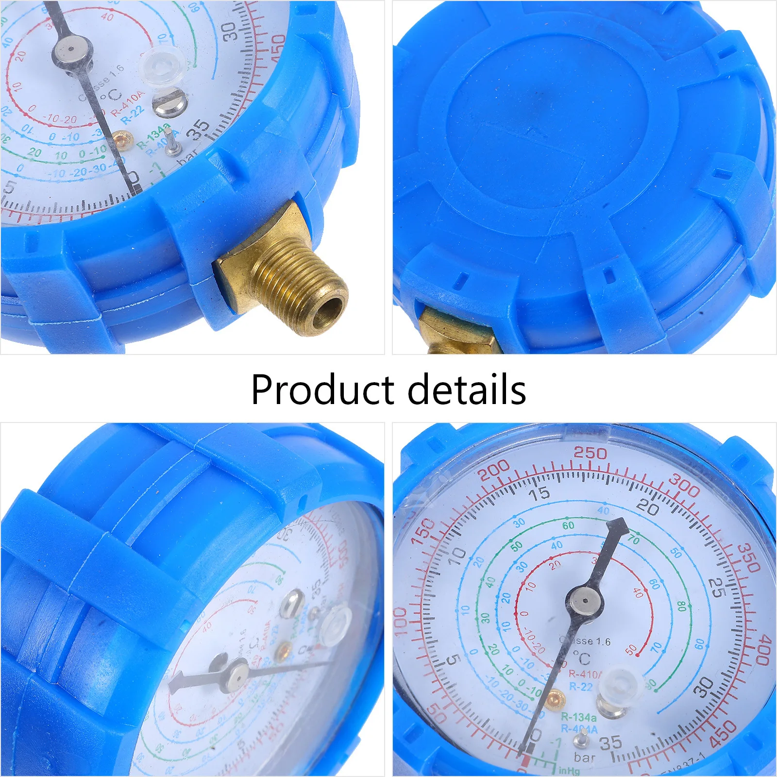 Fluorine Gauge Head High Precision Ac Pressure Measurement Tool For Automotive Cooling System Hvac Manifold Gauge Set, Car