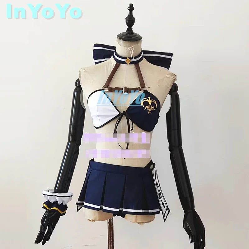 InYoYo Shirogane Noel Cosplay Vtuber Costume Summer Bikini Swimsuit Swimwear Swimming Youtuber Game Suit Women Party Dress S-L