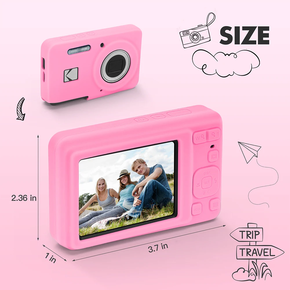 For PIXPRO FZ55 Soft Silicone Protective Case Solid Color Camera Body Cover Wear Resist Outdoor Travel Camera Protect Case