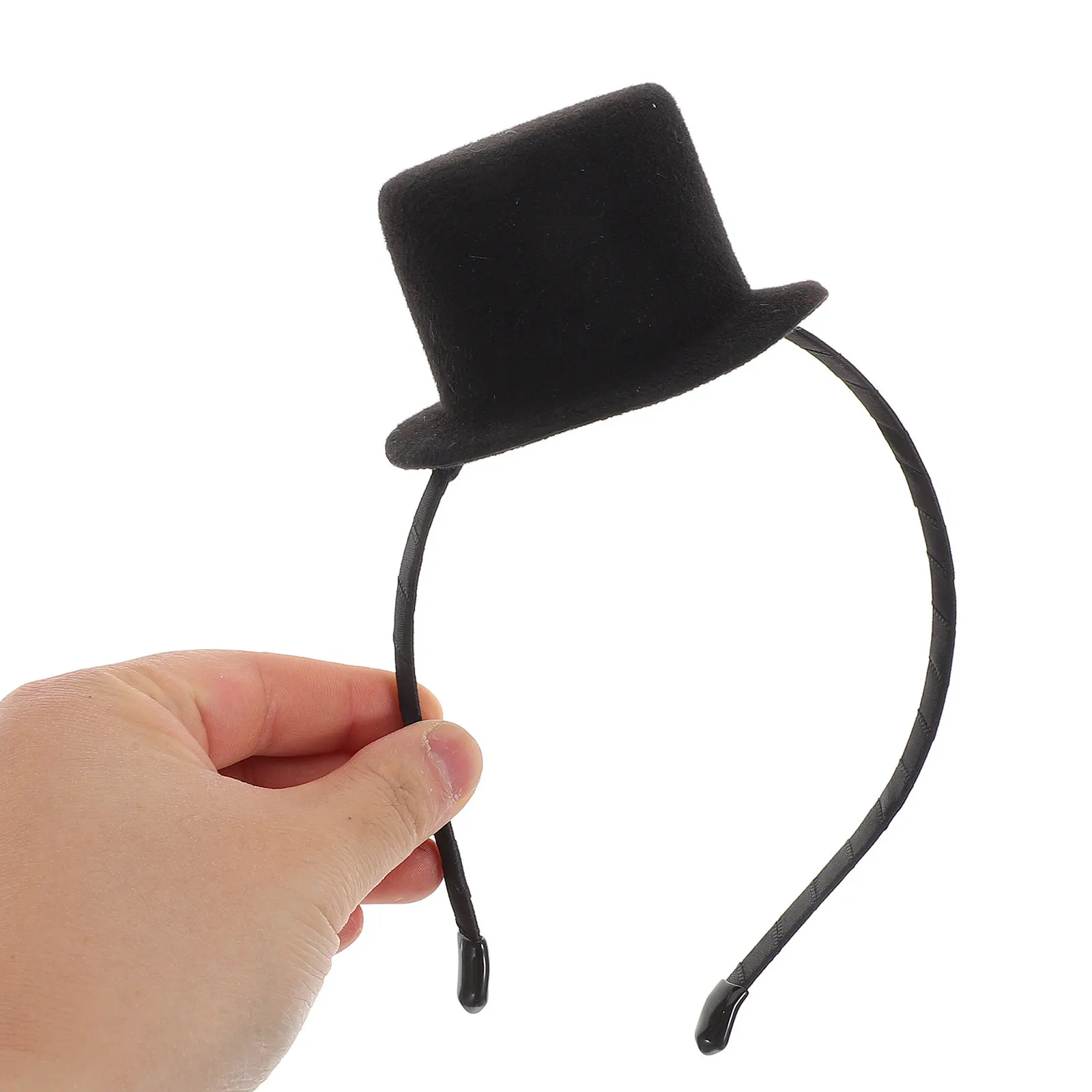 

Stylish Half Hat Headband with Mini Top Hat Design Elegant Party Headwear for Adults Teens Carnival Wedding Celebration