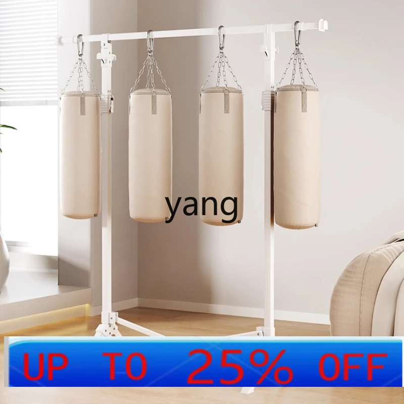 

LMM Household Clothes Rack Small Apartment Telescopic Indoor Single Rod Floor-standing