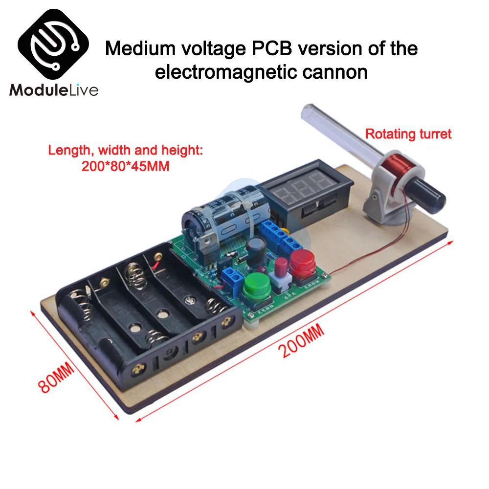 DIY Electronic Kit Electromagnetic Transmitter Mini High Voltage Shooting Game Soldering Practice Project Boost Converter Module