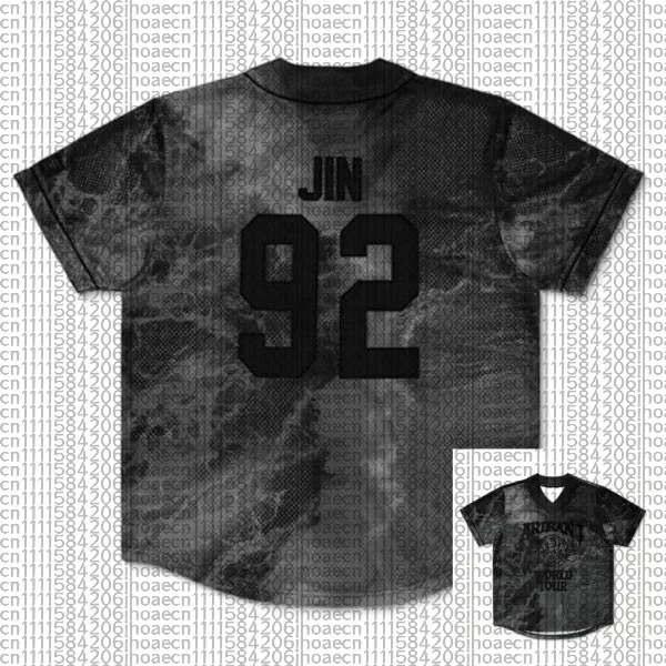 BTS What Is Your Love Song Arirang World Tour Konzert 3D Unisex Jersey, Kpop Y2k Atmungsaktives V-Ausschnitt-Shirt in Grau für Erwachsene und Kinder – Detail 9