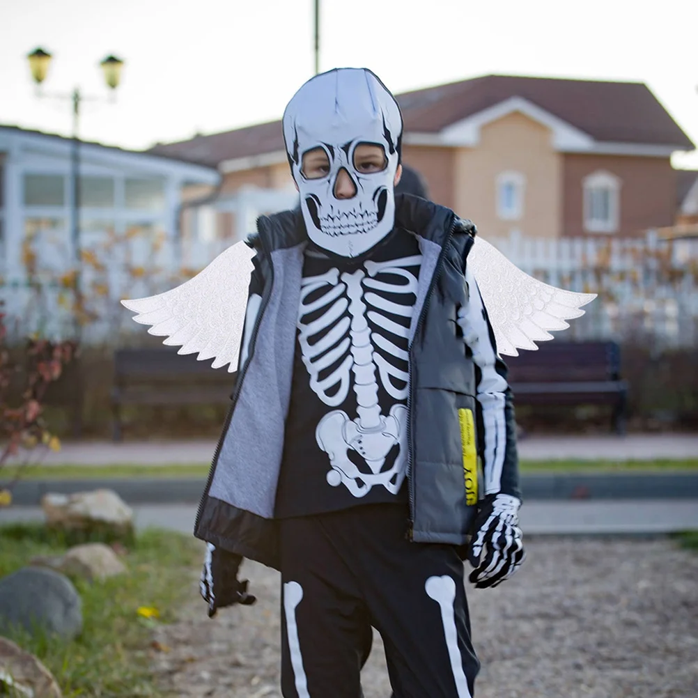Disfraz ligero y cómodo para niños, disfraz de Halloween, fiesta de Navidad, disfraz de alas de actuación, 2 uds.