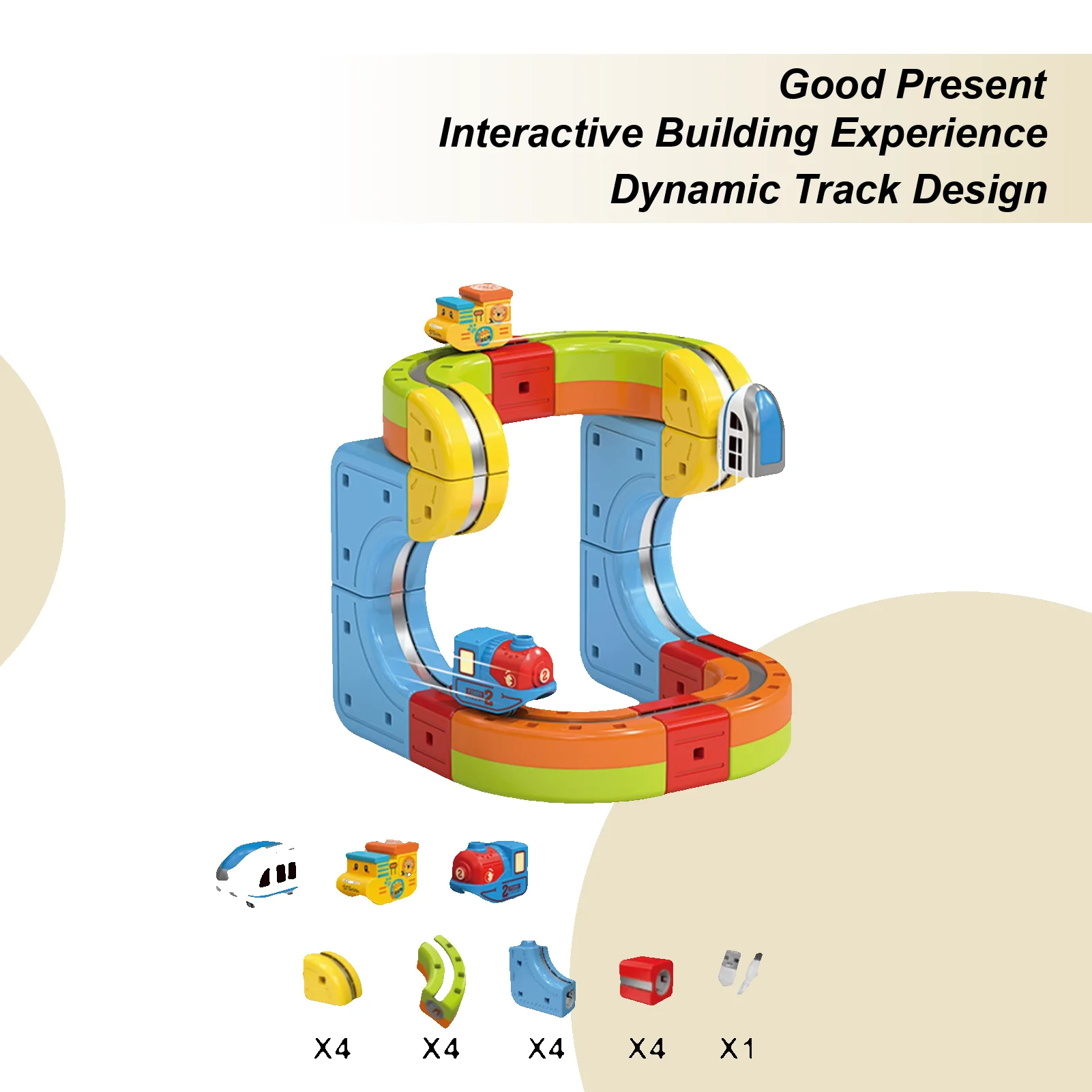 

Набор поездов, магнитная обучающая дорожка, сборка своими руками, 18 предметов, детский набор поездов для детей, мальчиков и девочек, молодежи, друзей, Рождество