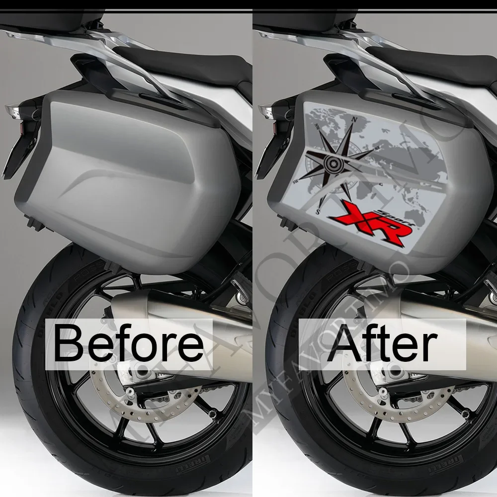 

For BMW S1000XR S 1000 XR S1000 Front Fender Tank Pad Trunk Luggage Cases Panniers Stickers Decals 2015 2016 2017 2018 2019
