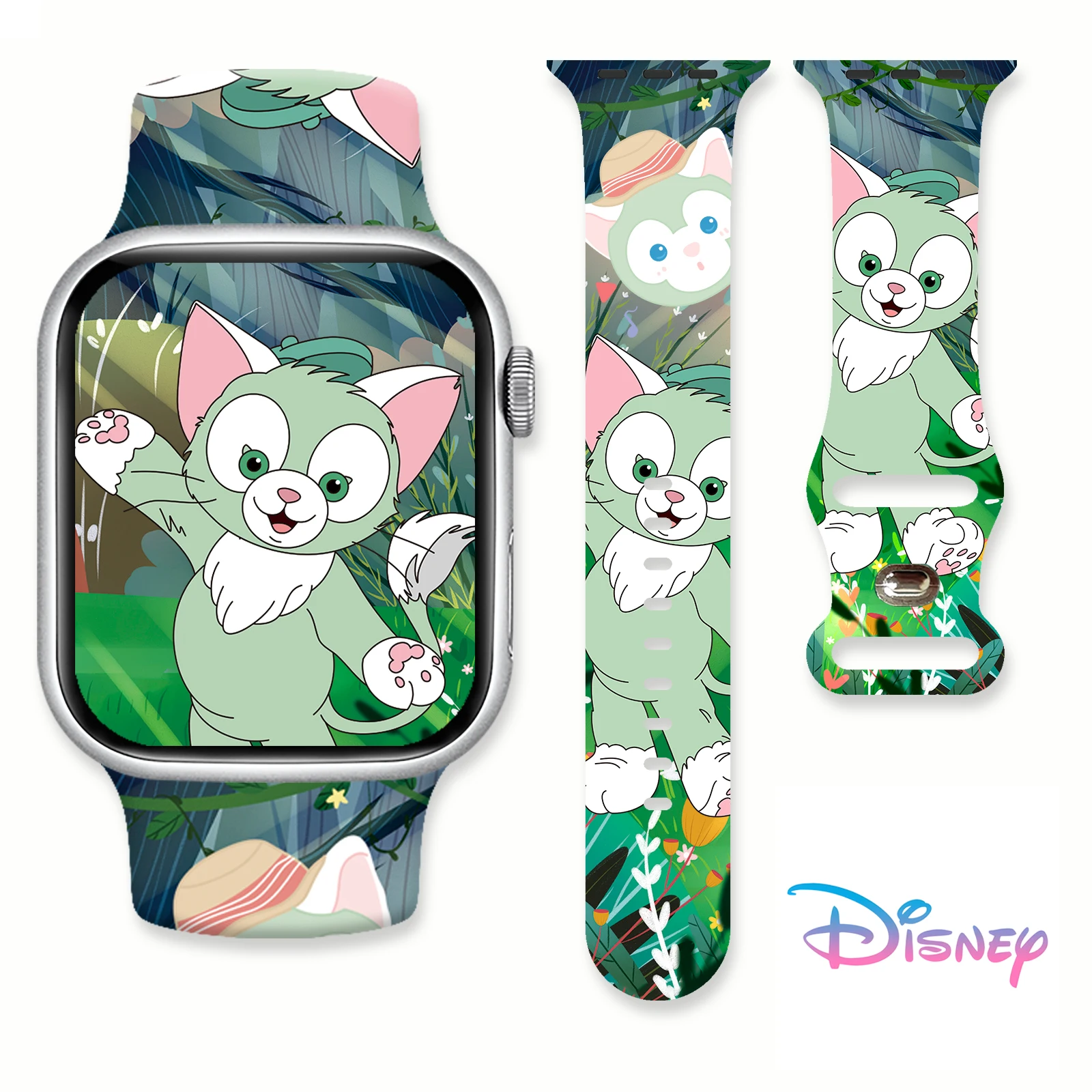 

Силиконовый ремешок серии Disney Dafi Bear для Apple Watch 11, 10, 9, 8 7 SE, сменный ремешок для часов iWatch 46 мм, 44 мм, 42 мм, 40 мм
