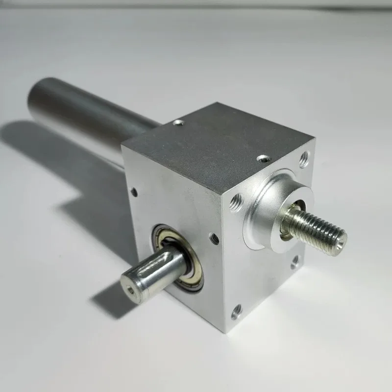 Mini Worm Gear Screw Jack Aluminum Alloy Housing Heavy Load High Precision Fine Adjustment Industrial Lifting Device
