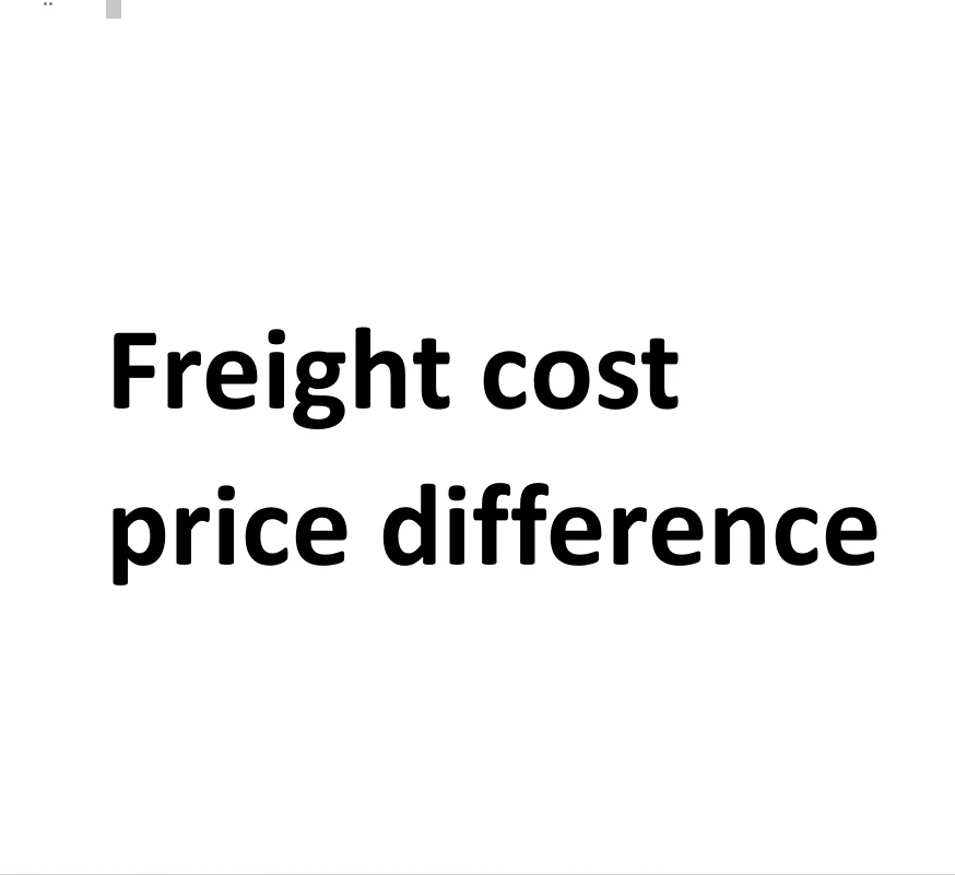 

Supplement postage and price difference