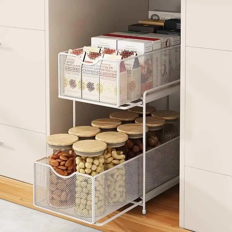 キッチンキャビネット引き出しラックシンクスパイス収納棚モダンシンプルスタイルキャビネット下収納ラックフライレイクバレーダ