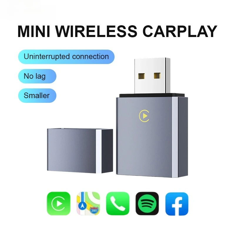 

Wired to wireless carplay adapter, car-machine interconnection navigation no delay carplay box