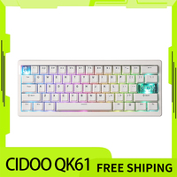 Cidoo Qk61 Mechanical Keyboard Qmk 3-Mode Wireless Bluetooth Hot Swappable Gasket Customization Keyboard Office Gaming Keyboard