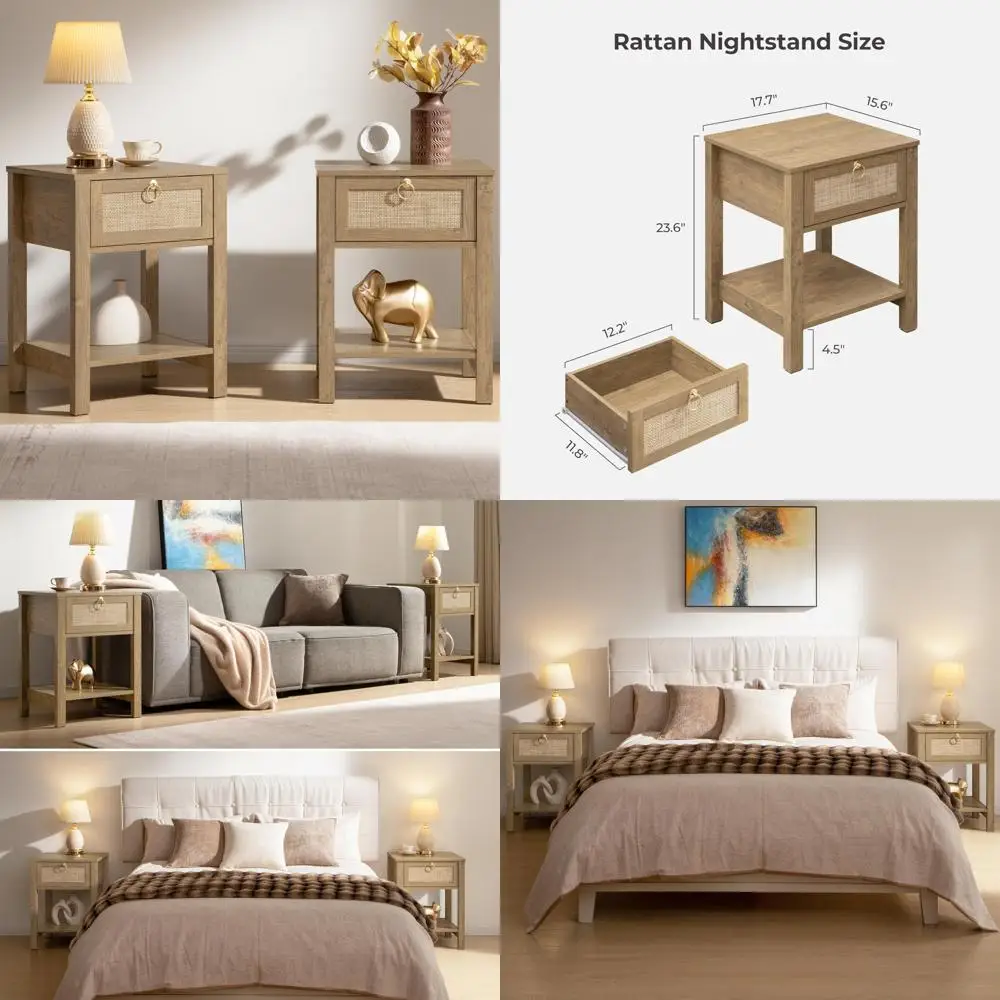 Rattan Nightstands … - image