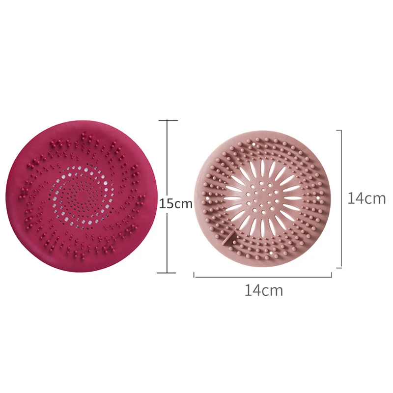 Silicone Round Sink Filter Shower Plug Kitchen Bathroom Universal Anti-blocking Sink Strainer Stopper Home Drain Cover Hair Trap