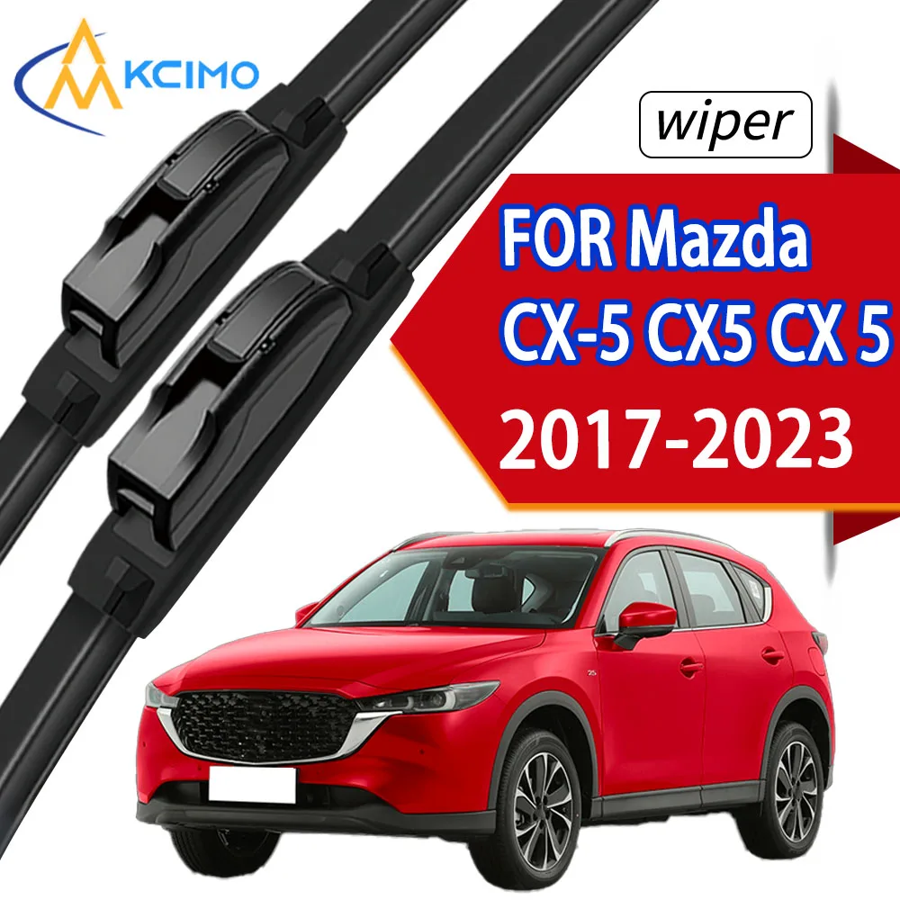 

Premium Windshield Wiper Blades Set Compatible for Mazda CX-5 2017-2023 Durable Rubber Front Window Wipers Accessories