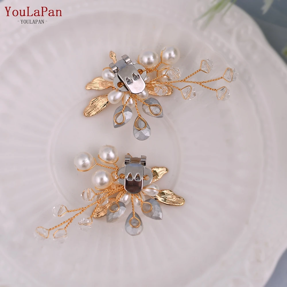 YouLaPan 1 Pair Shoe Clips Removable Charm Woman Shoe Buckle Bride Bridesmaid Wedding Shoe Accessories Heels Decoration Clip X33