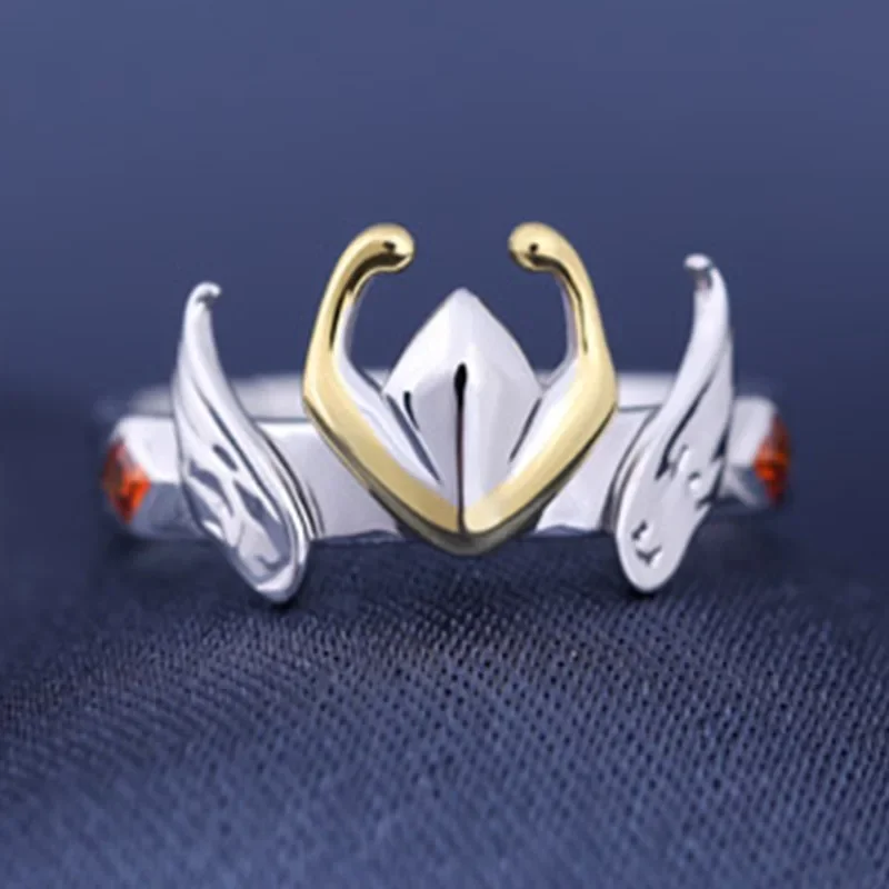 Anime Saint Seiya Knights of the Zodia Pegasus Cosplay Ring Unisex Adjustable Alloy Cartoon Rings Jewelry Accessories Props Gift