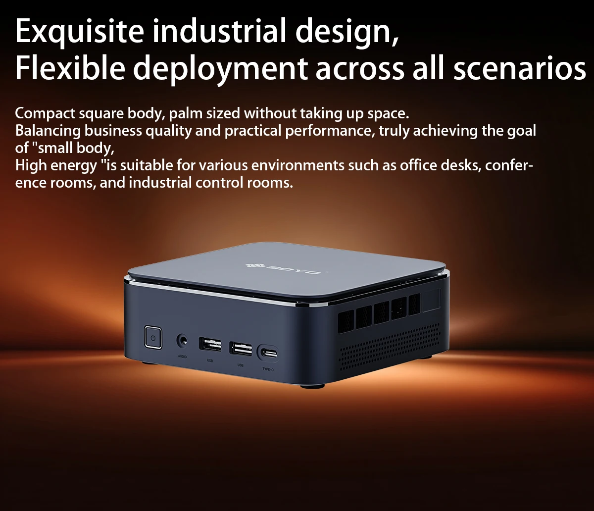 SOYO M5 MINI PC Windows11AMD Ryzen 3 4300U DDR4 16GB RAM 512GB M.2 SSD Desktop Computer BT5.0 WIFI5 HDMI TYPE-C USB Compact High-End Mini Computer for Business & Gaming