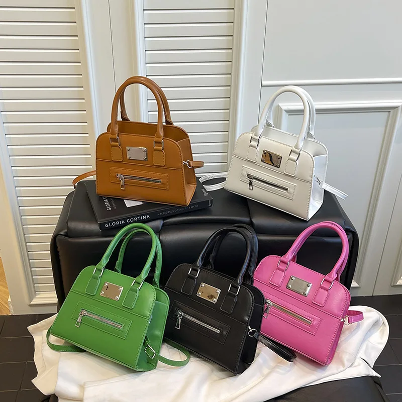 

​​2025 SS Solid Color Convertible Bag for Women, Minimalist Shoulder & Crossbody Purse, Chic Day To Night Tote Bags for Women