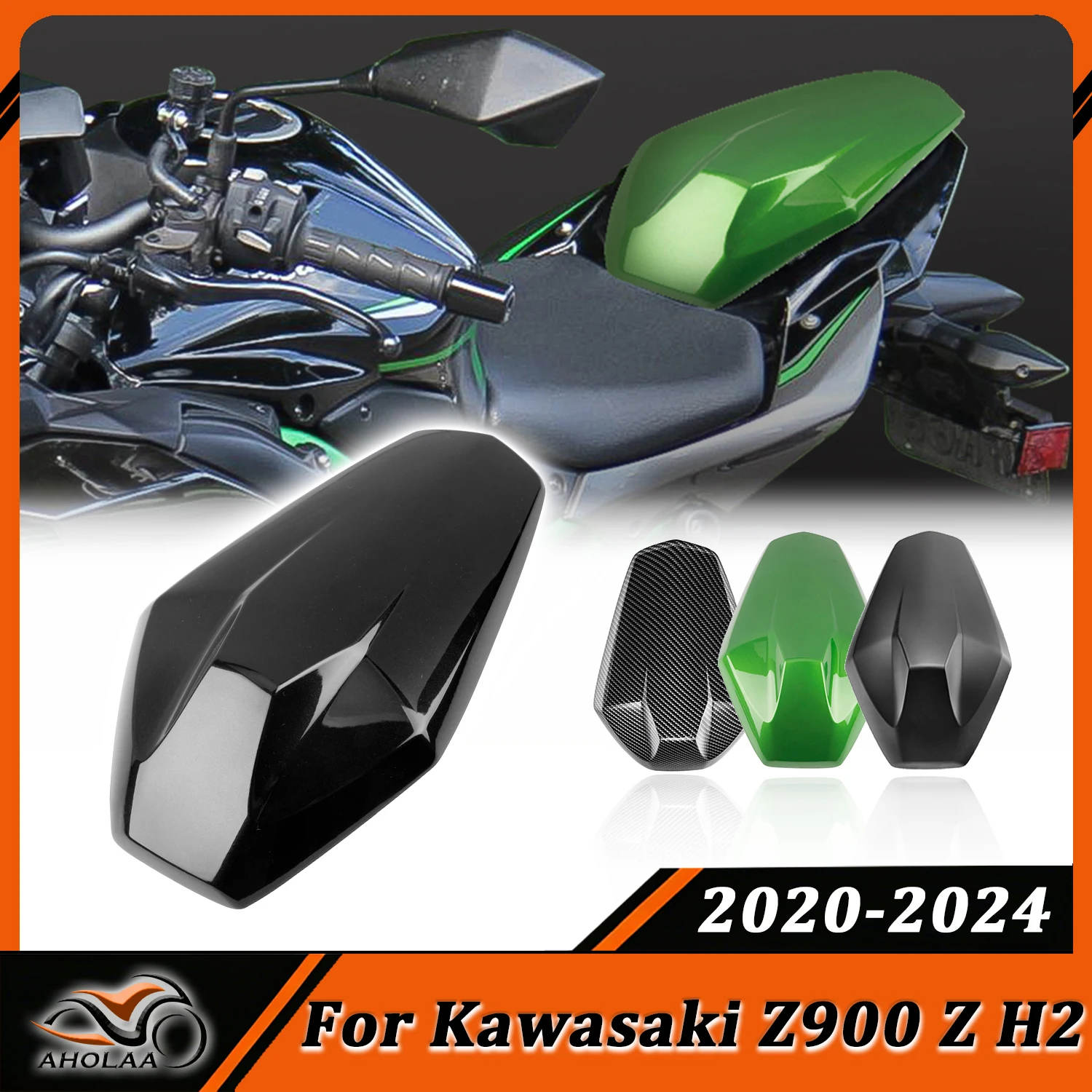 

For Kawasaki Z H2 SE 2020-2024 Z900 2017-2024 Motorcycle Rear Seat Fairing Solo Single Pillion Passenger Seat Cover Cowl