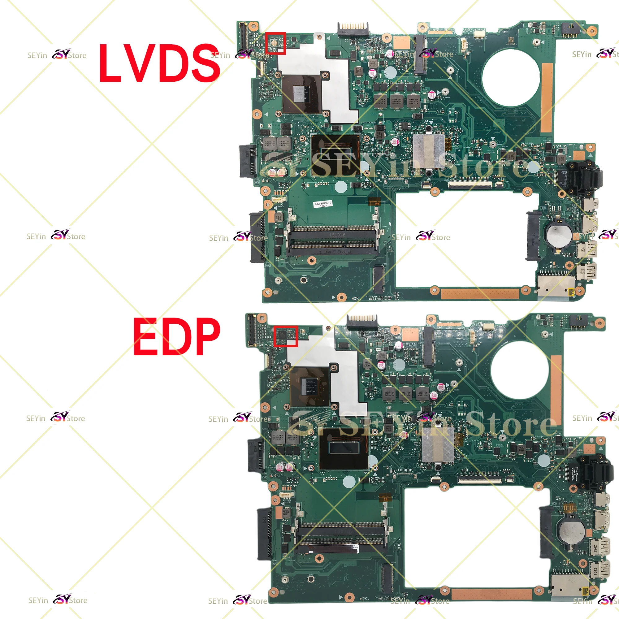 N751J Mainboard For ASUS N751JX N751JK Laptop Motherboard i7-4th Gen GTX850M GTX950M Notebook Maintherboard