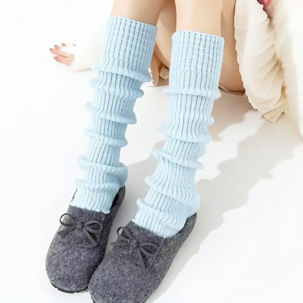 Winter Thermal Yoga Socks Long Over The Knee Leg Warmers For Dance Ballet Pilates Fitness Soft Knitted Boot Cuffs