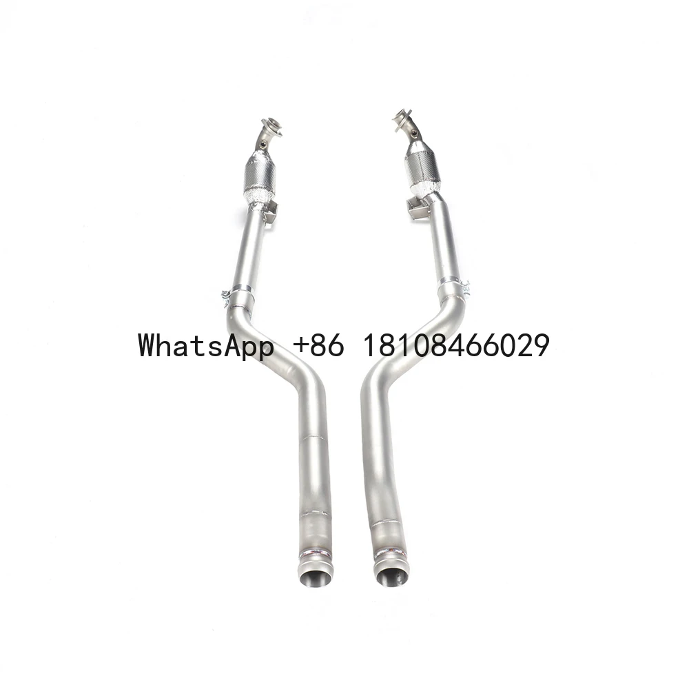 

Stainless Steel Metal Insulation Downpipe for Mercedes-Benz AMG C63 W204 2009-2014 High Flow Downpipe Exhaust Pipe System