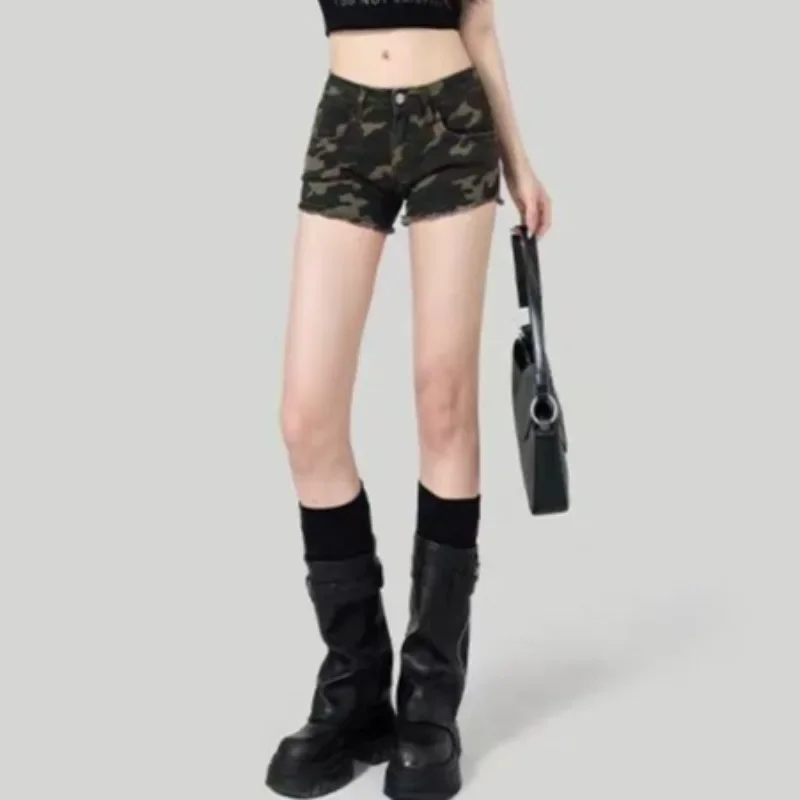 Camouflage Denim Shorts Women Slim Skinny Jeans Short Pants Spring Summer Fashion High Eleatic Hot Shorts Girls Casual Shorts - Image 4