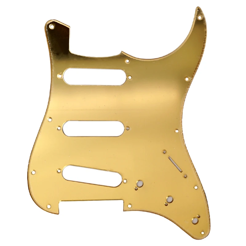 Mirror Guitar Pickguard 11 Holes ST SSS Guitar Scratch Plate With 11Pcs Pickguard Screws For FD ST Guitar Accessories