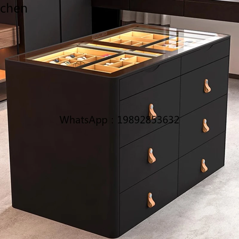 solid wood multi-layer cloakroom jewelry storage floor-to-ceiling home bedroom chest
