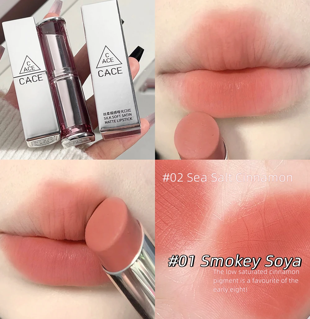 Tubo plateado, 4 colores, resistente al agua, Sexy, terciopelo rojo, mate, lápiz labial de larga duración, no es fácil de decolorar, tinte de labios, Cosméticos Coreanos