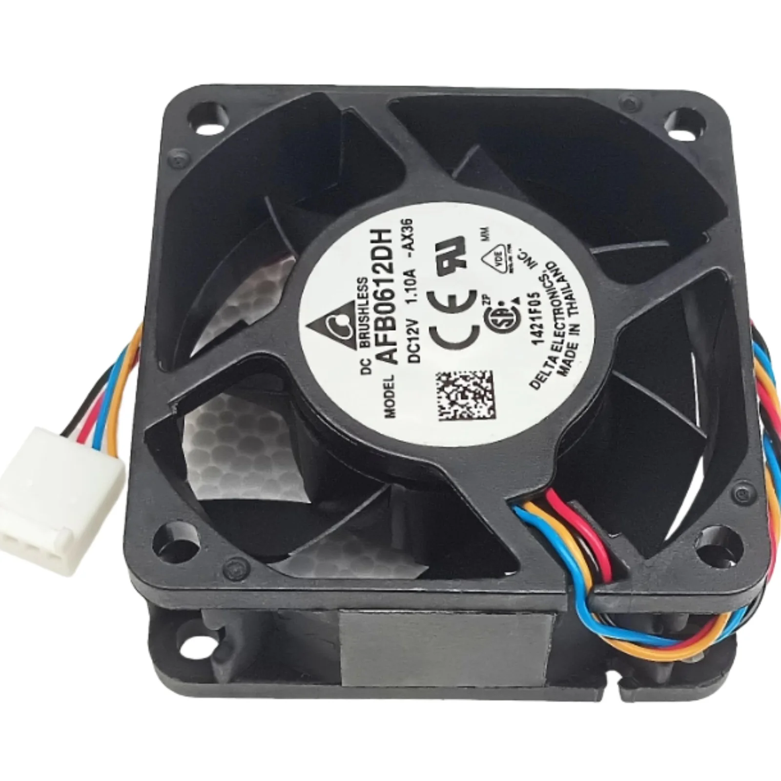 

Вентилятор 60 мм 6025 для Delta AFB0612DH 6025 6 см 12 В 1,1 А с двойным шарикоподшипником, высокоскоростной охлаждающий вентилятор с ШИМ