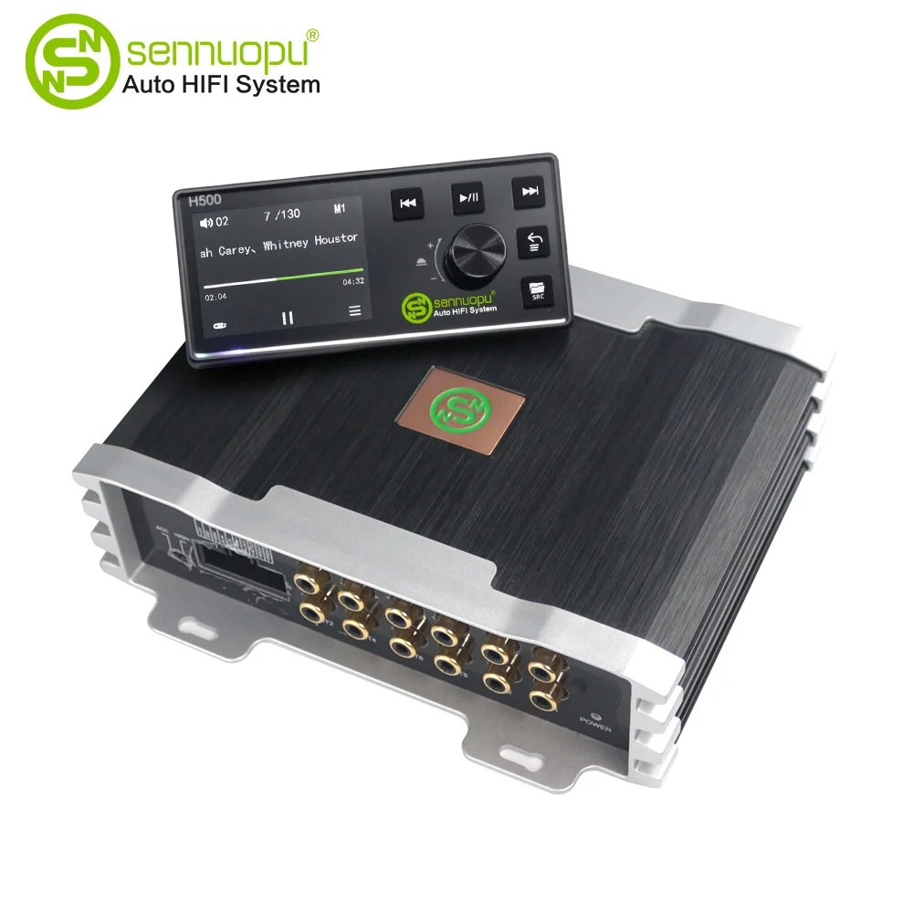 Sennuopu Power Amplificador Audio Car Amp DSP Monoblock Car Amplifier 4 Channel