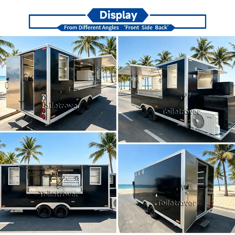 Hot Sale Remorque Food Truck Lightweight Food Trailer With Full Kitchen Food Truck for Easy Transportation & Street Vending