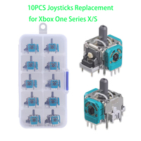 10pcs Replacement 3D Analog Joystick ThumbStick Repair Parts Accessory Analog 3D Joysticks Replacement for Xbox One Series X/S