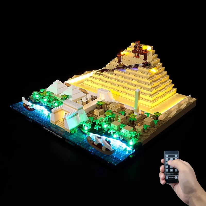 

LED Lighting Set Suitable for LEGO Great Pyramid of Giza 21058 Lighting Gift (Excluding Building Blocks)