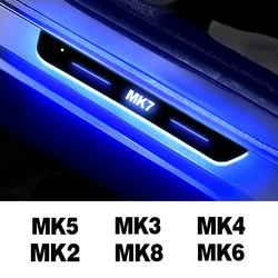LED Car Pedal Light Threshold Passage Welcome Light for VW Golf 7 5 6 MK8 MK7 MK6 MK5 MK4 MK3 MK2 Door Custom Lights