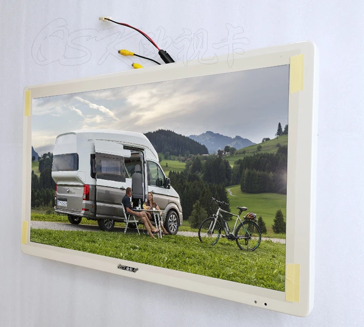 OSK HZ-2701 H-DMI 1920*1080 27inch TV Hd Hd On-board LCD Display Automobile Display Folding Car  Bus Advertising Screen