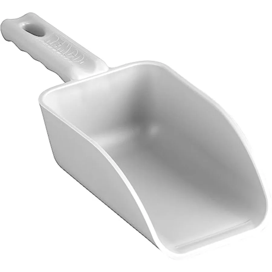 Vikan 63005 Color-Coded Plastic Hand Scoop - BPA-Free Food-Safe Kitchen Utensils, Restaurant and Food Service Supplies,,White