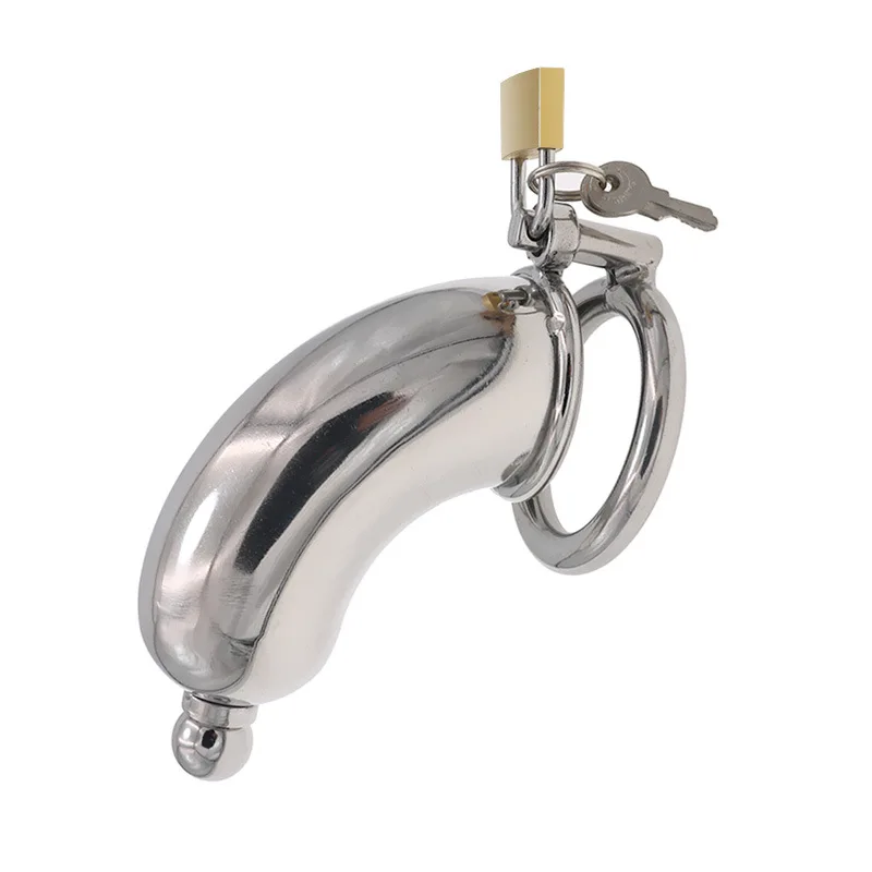 New Stainless Steel Cylinder Full Package Chastity Lock CB Penis Lock Cage with Catheter Male Alternative Bondage Wear Sex Toys