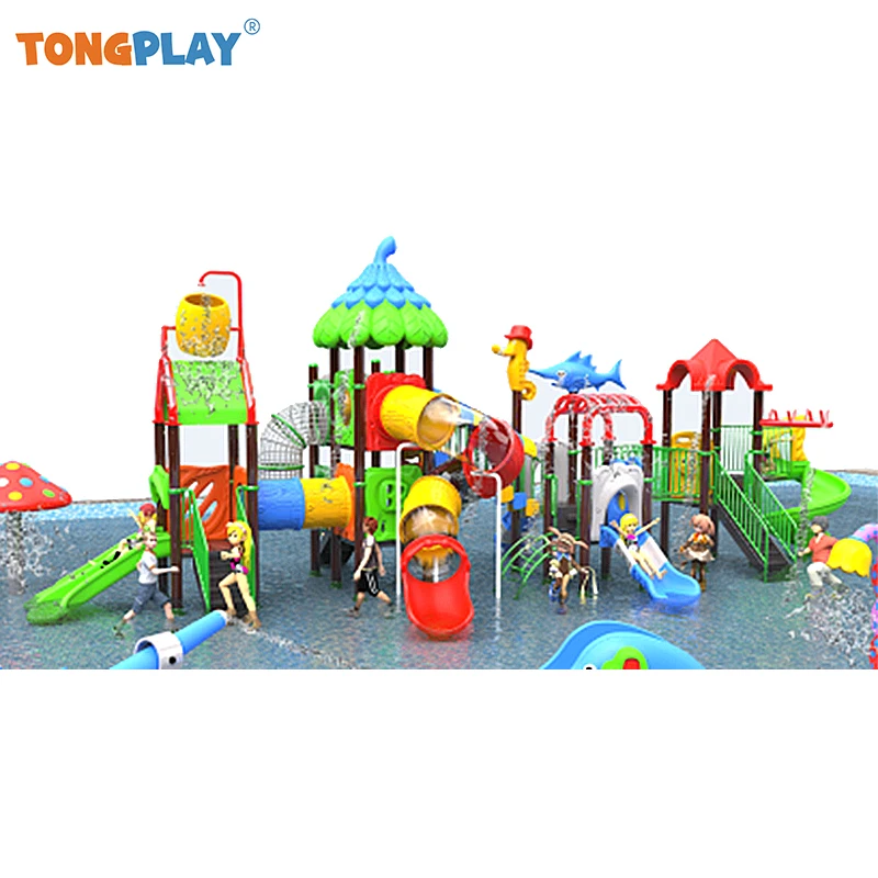 Kids Water Park Playground Play Park Kids Aquatic Game Playground Equipment Big Size Plastic Water Slide