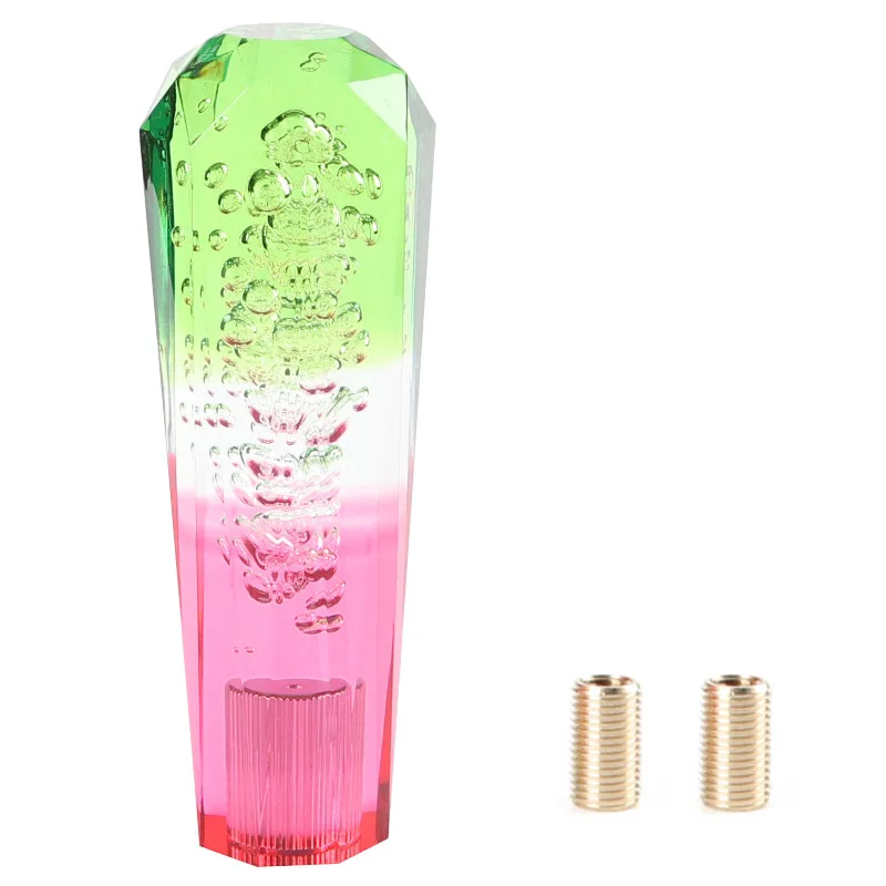 Car Manual Gear Shift Knob Head Stick Crystal Transparent Bubble Throw Shifter Lever 20CM AT MT