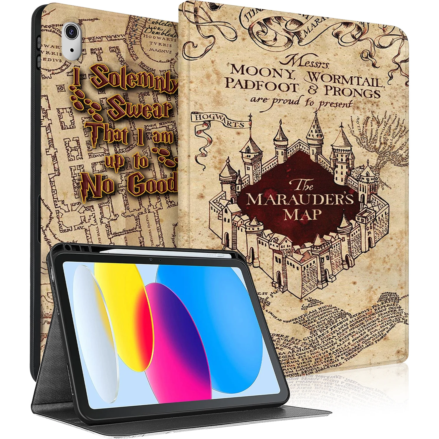 

Retro map TPU Case for Apple iPad A16 11in 2025 11th Gen 10.9in 2022 10th Auto Wake Sleep Smart reigns game Cover Adjustable
