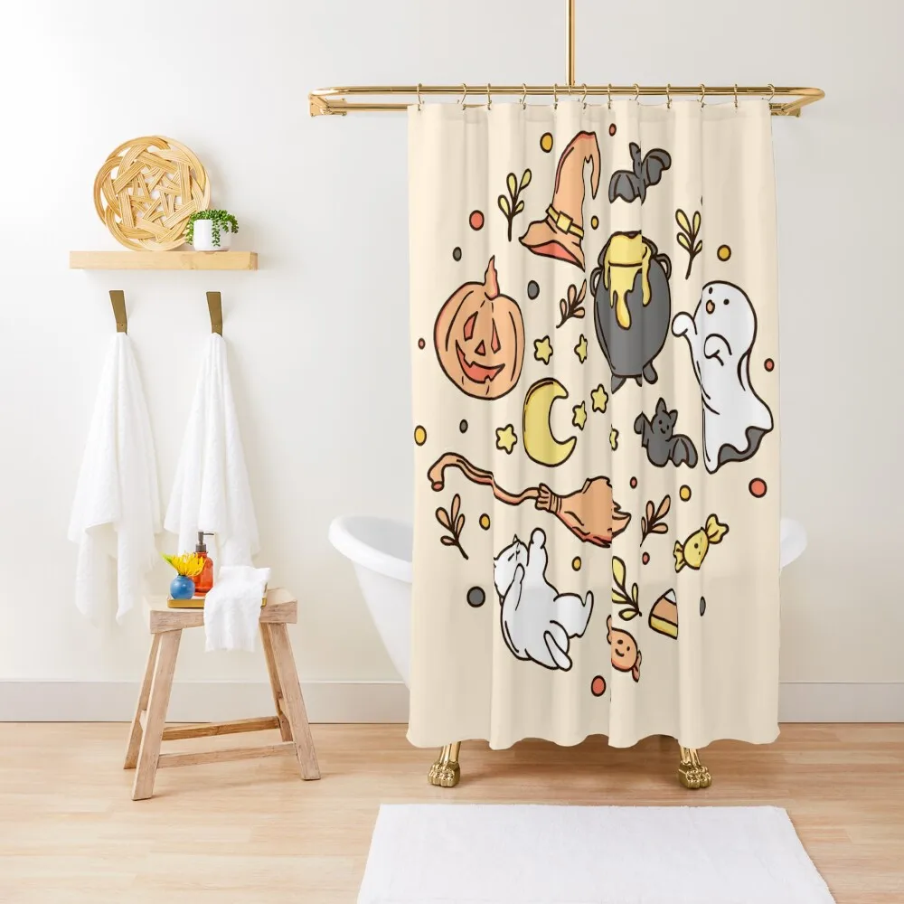 

Halloween Shower Curtain Window Bathroom Deco Curtain