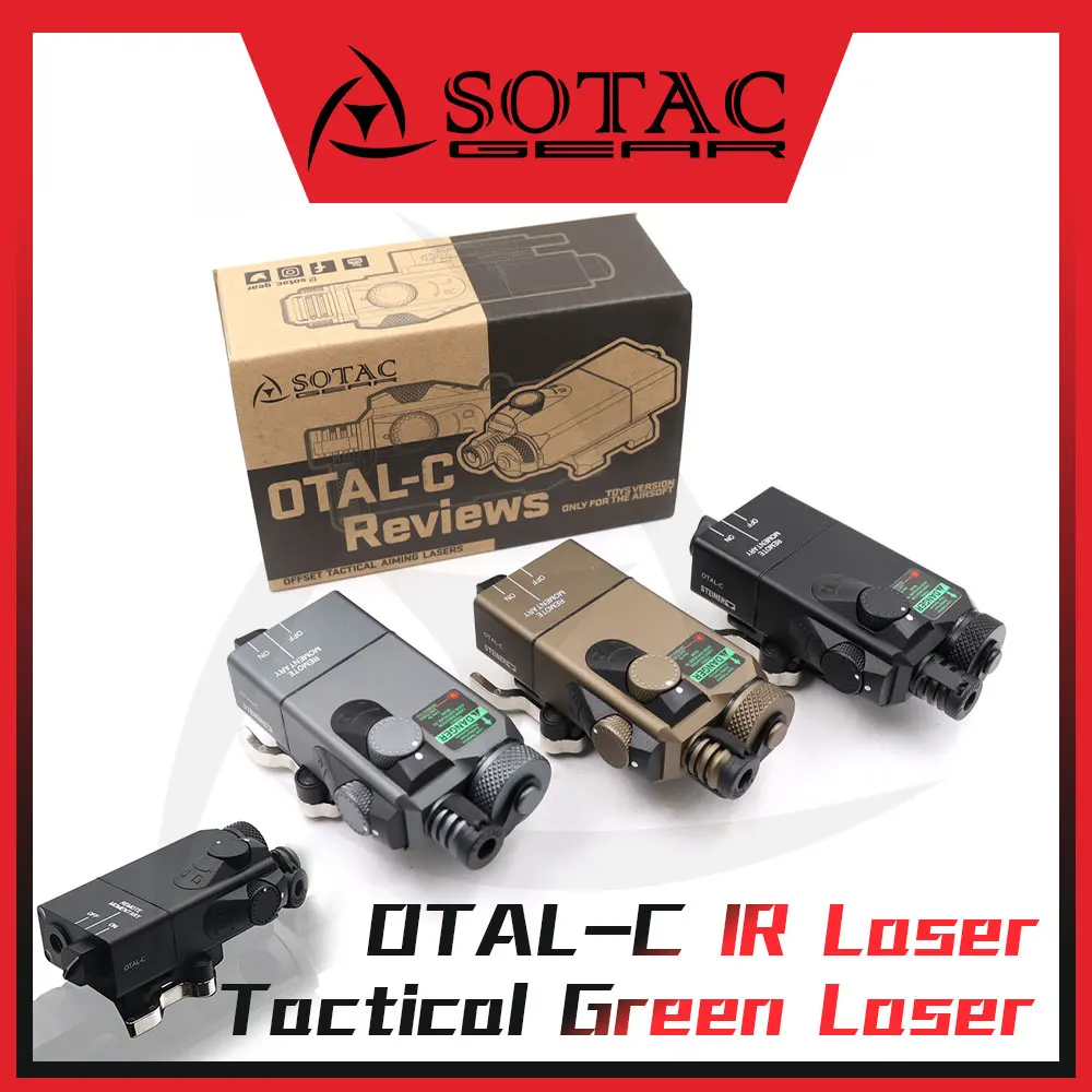 

OTAL OTAL-C Green Laser IR Lasers Tactical Aiming Sight with QD Mount Fit 20mm Rail SOTAC GEAR